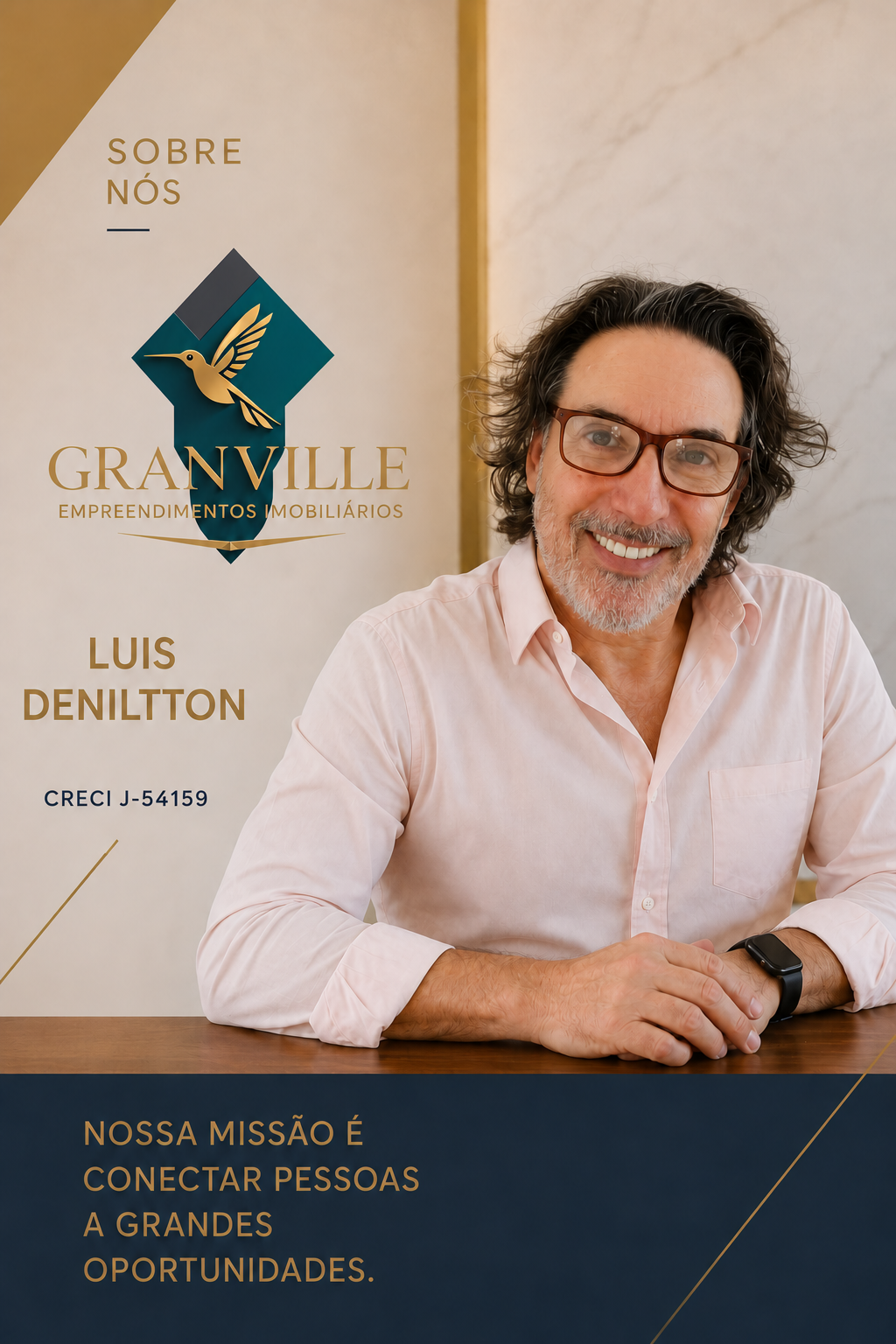 Cartão de Luis Deniltton, CRECI J-54159